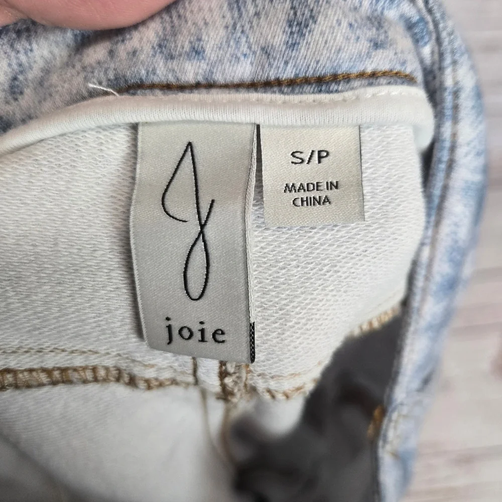 Joie Wide Leg Capri Jeans S/P Light Wash High Rise Cut Off Boho Festival Minimal